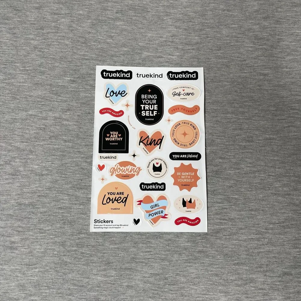 Truekind Shapermint Womanhood Positivity Stickers